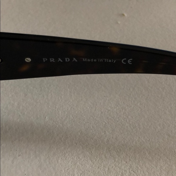 Prada SPR 14H Tortoise Shell Sunglasses - Picture 4 of 6